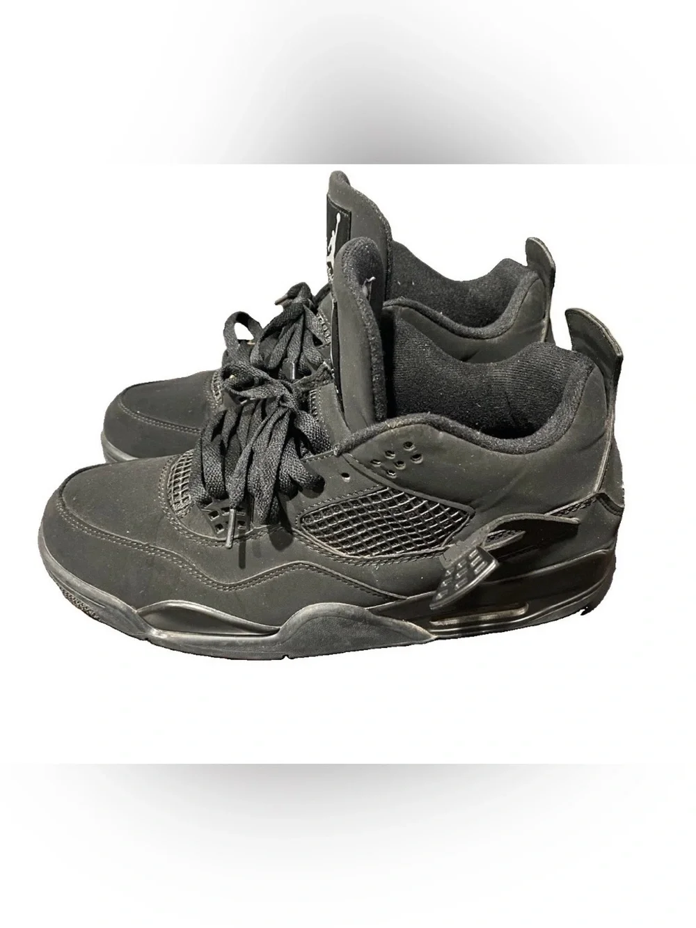 Nike Black Air Jordan 4 Retro Sneakers